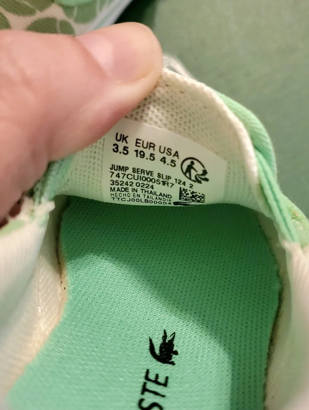 LaCoste Toddler Jump Serve Tennis Print Slip-On